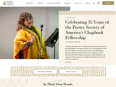 Intro Section for Poetry Society of America