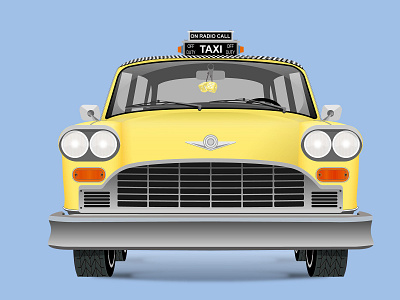 Yellow cab design illustration vector