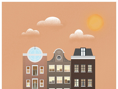 Amsterdam design illustration vector