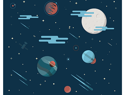 Space illustration vector