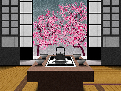 Zen illustration vector
