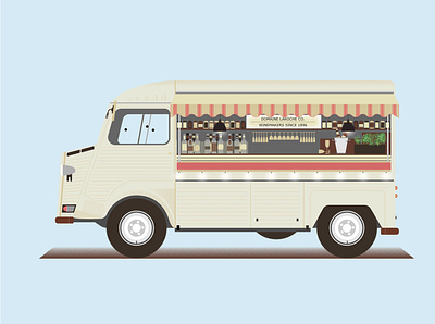 Citroen wine truck