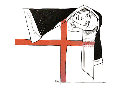 The Devils design devils film historical horror illustration ken russell line movie nun shape