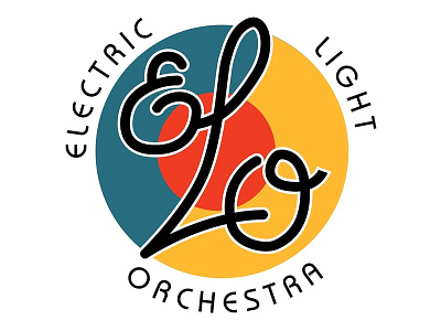 Electric Light Orchestra logo band design disco electric light orchestra electronic elo jeff lynne logo music retro rock
