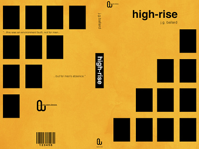 High-Rise cover book design illustration retro sci fi typography vintage