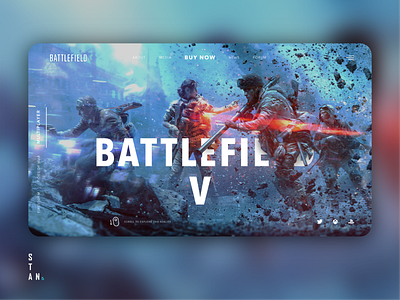 Battlefield V Landing concept battlefield dailyui design explorations gamers gaming ui ui ux design ux ux designer ux ui design uxdesign