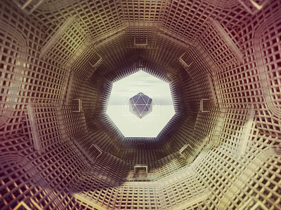 Light at the End of the Tunnel 3d c4d cinema 4d cube geometry sacred geometry texture wireframe