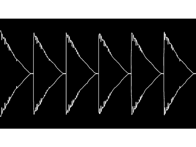 Down Ramp Sound Wave animation color separation glitch motion music noise sound wave