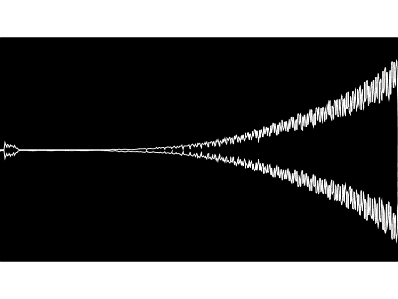 Ramp Sound Wave animation color seperation glitch motion music sound wave