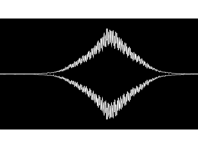 Triangle One Measure Sound Wave animation color seperation glitch motion music sound wave