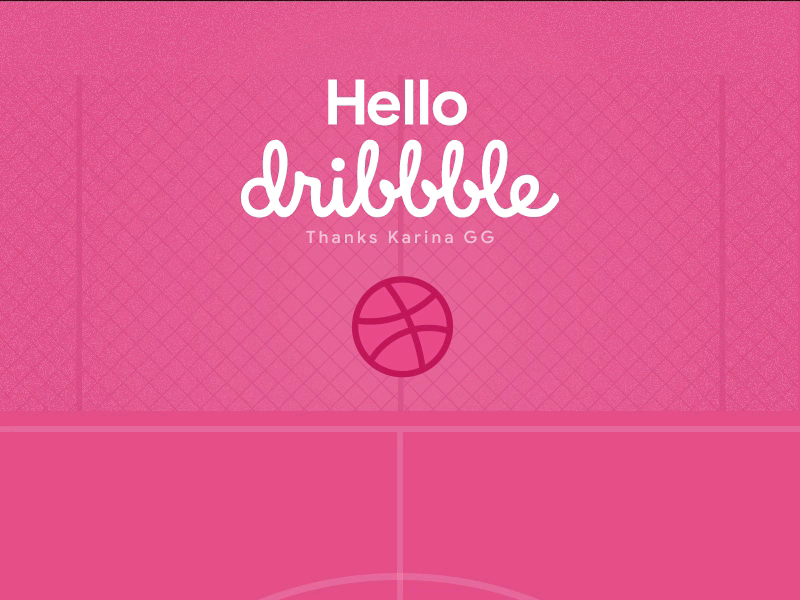 Hello dribbble! after animation basketball debut dribbble effects hello