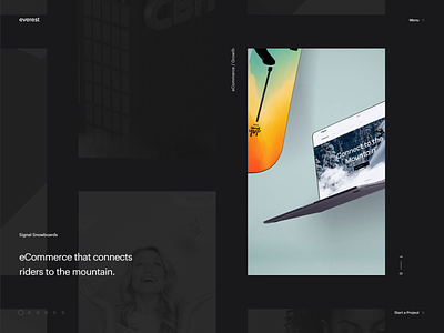 Everest Website — 008 agency animation design folio javascript motion portfolio transition wave webgl