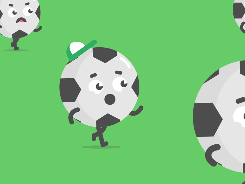 Real Racing Club de Santander ball design football futbol green illustration motion run soccer sport