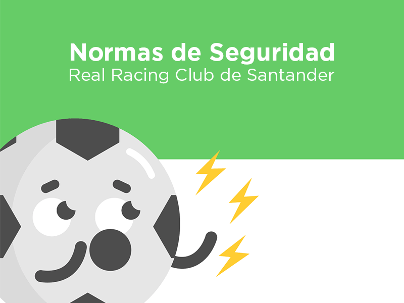 New safety video for Real Racing Club of Santander animation ball character design fan futbol hooligan liga motion safety soccer stadium