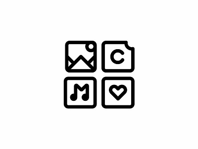 Icon design brand corporate icon icono logo mountain music vector