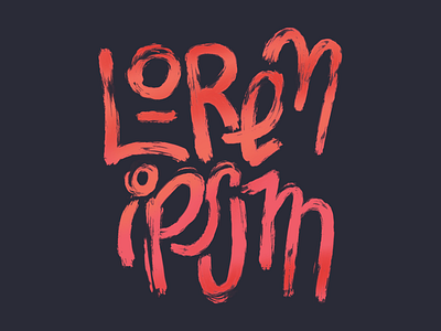 Lorem Ipsum hand lettering ipad pro ipad pro lettering lettering lorem ipsum