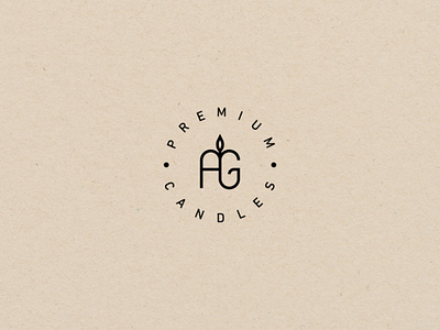 AG Candles | Brand Identity branding candles design icon logo minimal