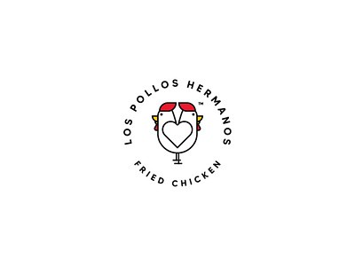 LOS POLLOS HERMANOS | Brand Identity branding design food food and beverage fried chicken icon logo los pollos hermanos minimal