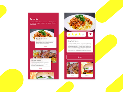 Food app design food gravit ui