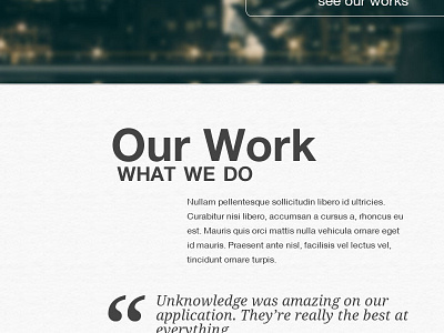 Fictional Agency webdesign