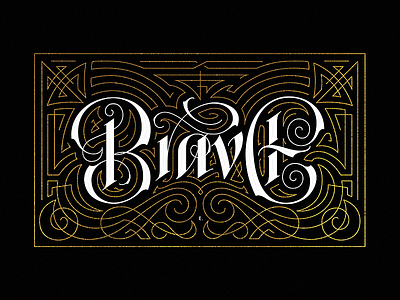 Brave caligrafía calligraphy lettering letters type typo typography