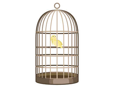 Bird Cage illustration illustrator vector