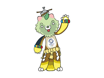 Tokyo Olympics 2020 Mascot Design illustration