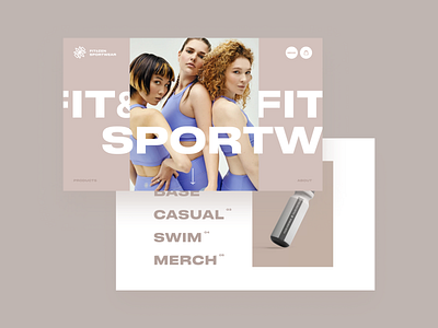 FIT&ZEN SPORTSWEAR e commerce figma sport sportswear ui webdesign
