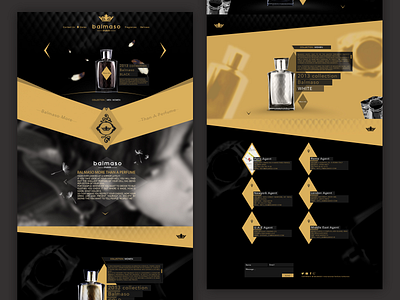 balmaso brand official website interface ui website design