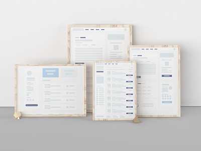 Laying over the wireframe design job sketch wireframe