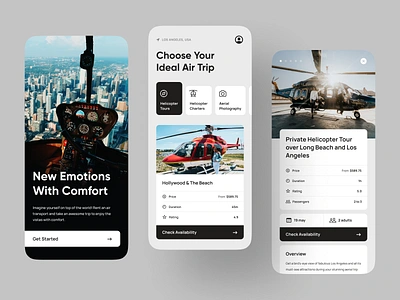 Jet Rental App app app design app ui application application design concept concept app helicopter interface ios jet mobile mobile app mobile ui rental rental app ui ui visual design user interface ux