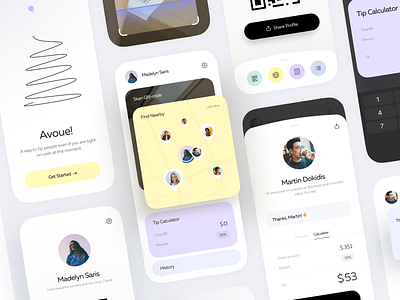 Tipping App Concept app app design case study concept design finance finances gratuity interface ios app payment app payments tip tipping tipping app tips ui ui visual design ux