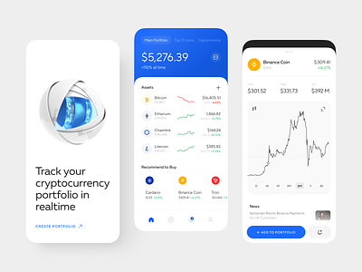 Cryptocurrency App Design