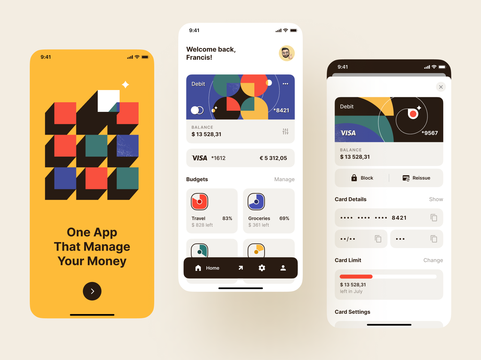 Image provided by https://dribbble.com/shots/16500574-Fintech-App-Concept