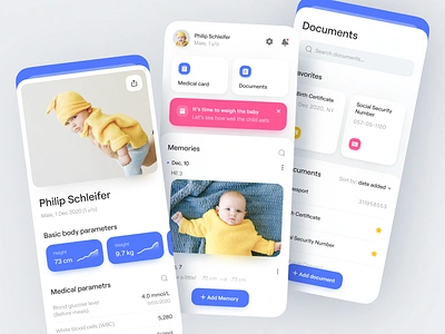 Parenting App Concept app app design baby child childhood children concept family health interface kids memories mobile moms parenthood parenting app parents ui ui visual design ux