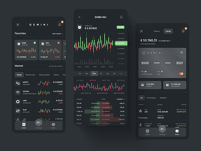 Cryptocurrency App Concept