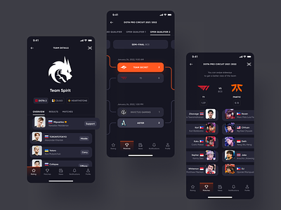 Cybersport App Concept