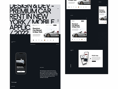 Car Rental App Promo Landing Page