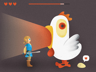 Link and the chicken