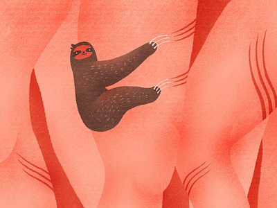 Hug thighs | 抱大腿 chinese chineseidiom design flat fourchars idiom illustration legs sloth sloths thighs