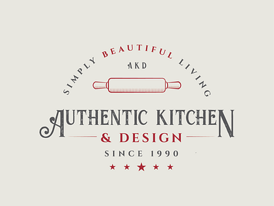Kitchen design design kitchen lettering logo rollingpin vintage