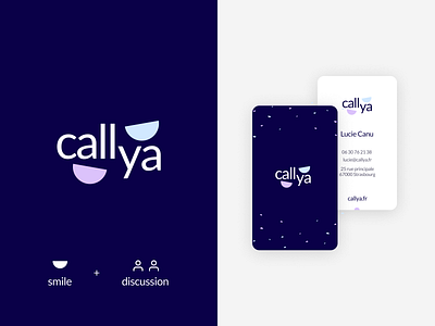 Logo for CallYa branding logo visitcard