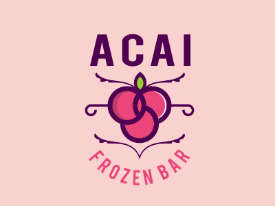 acai BAR badge design designs icon illustration illustrator logo logos monogram pictogram type vintage