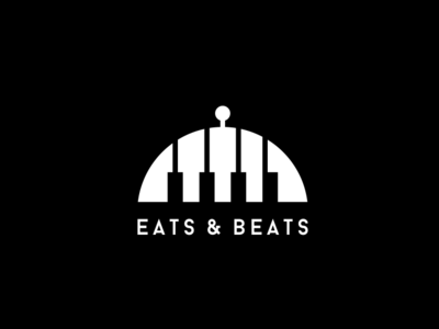 eat music badge best design designs food icon illustrator logo logos monogram pictogram