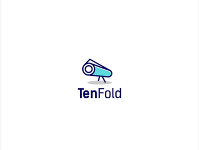 ten fold badge best design designs fold logo icon illustration logo logos logotype monogram type