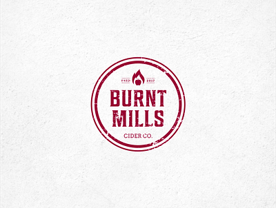 burnt mills logo logo design logos logotype vintage badge vintage font vintage logo