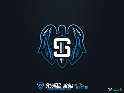 Winged Sword Logo esports mascot mascot logo sword wings