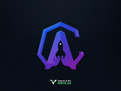 Rocket Logo gaming logo logo purple rocket rocket logo space logo