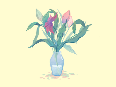 Grow 2019 digitalart flower illustration nature newyear painting plants procreate