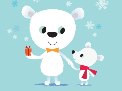 Polar Bear love christmas holiday polar bear